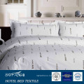 200TC letter printed cotton bed linen hotel bedding